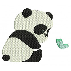 Stickdatei - Patti Panda staunt